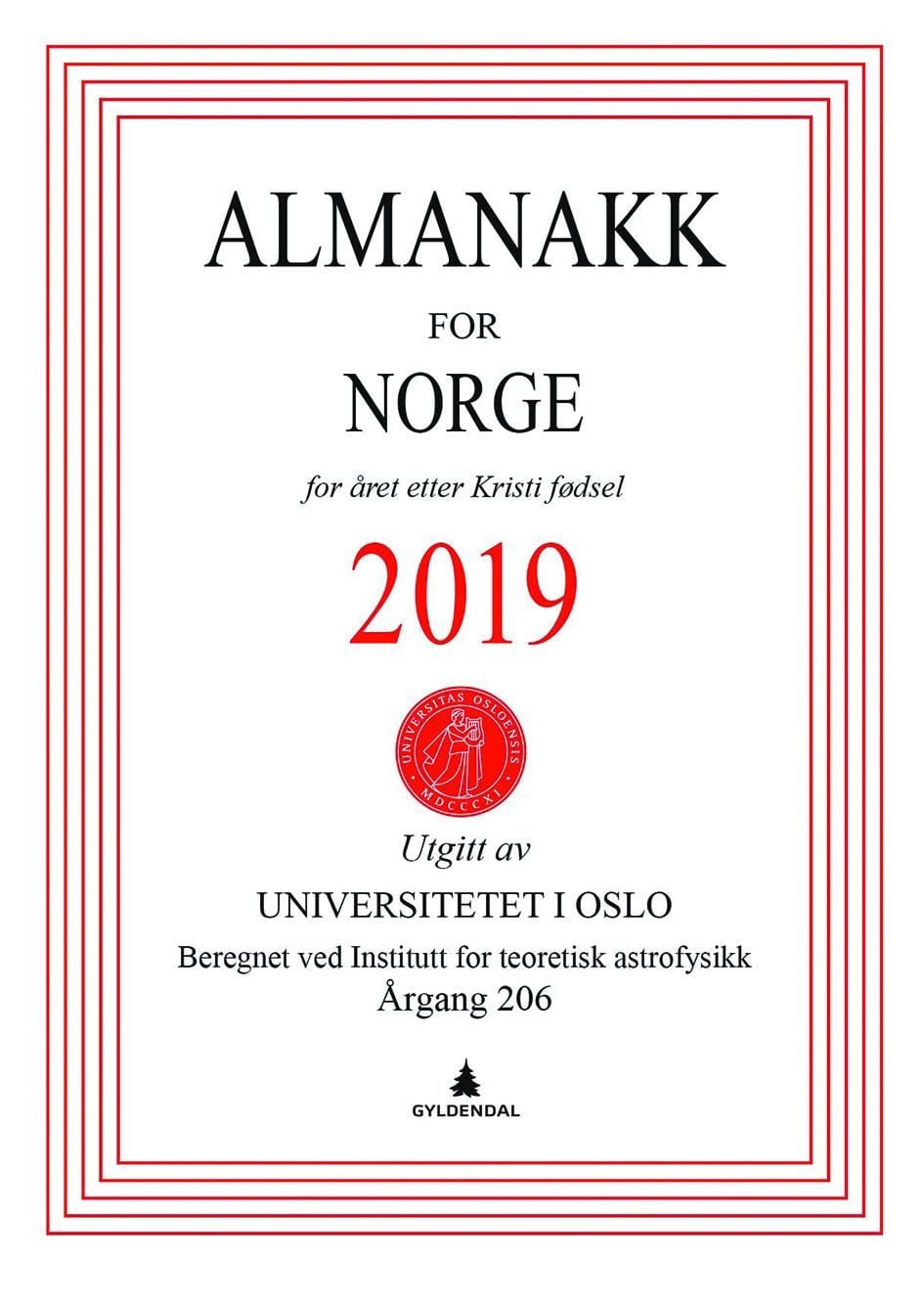 Almanakk for Norge 2019
