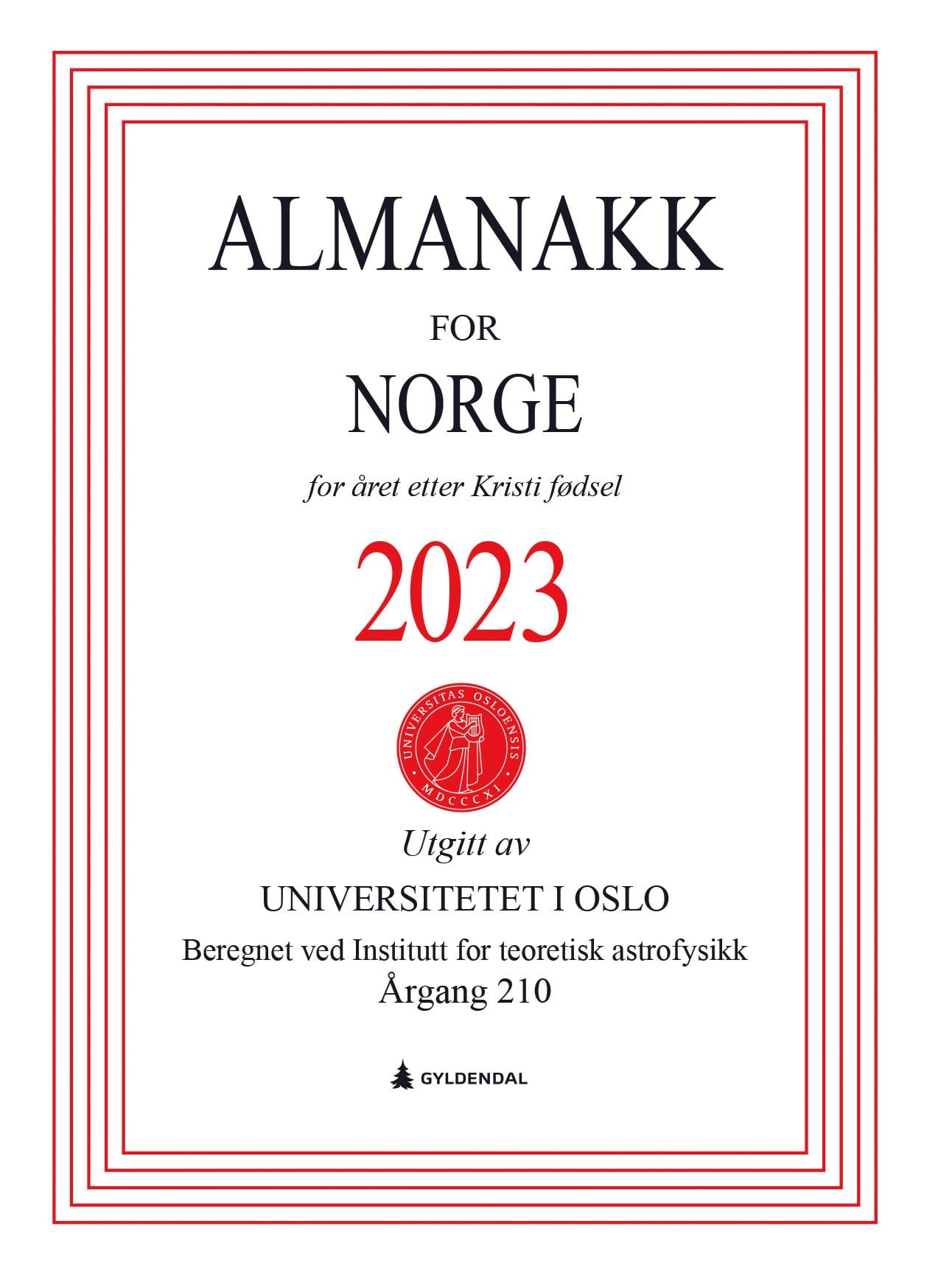 Almanakk for Norge 2023