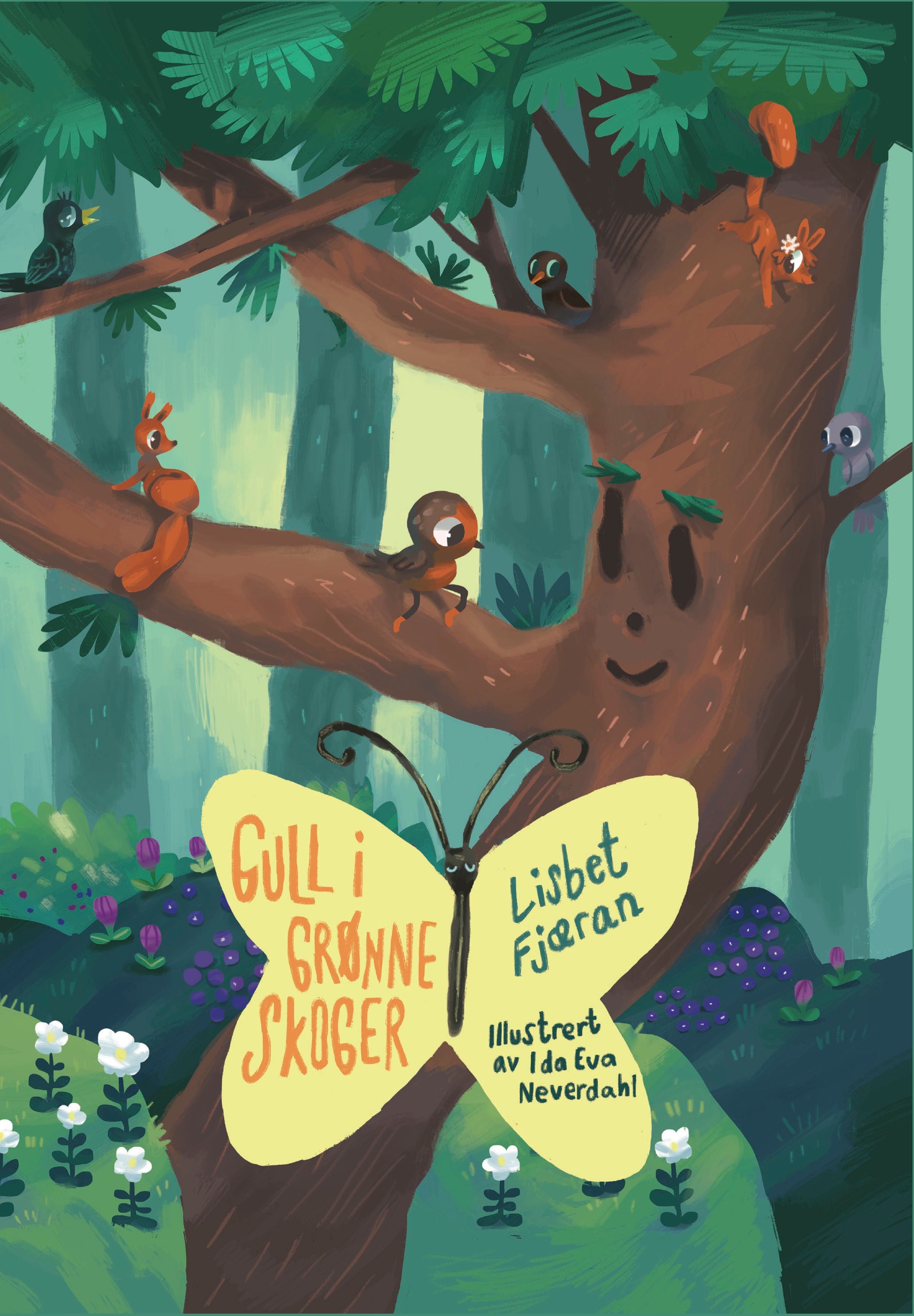 Gull i grønne skoger