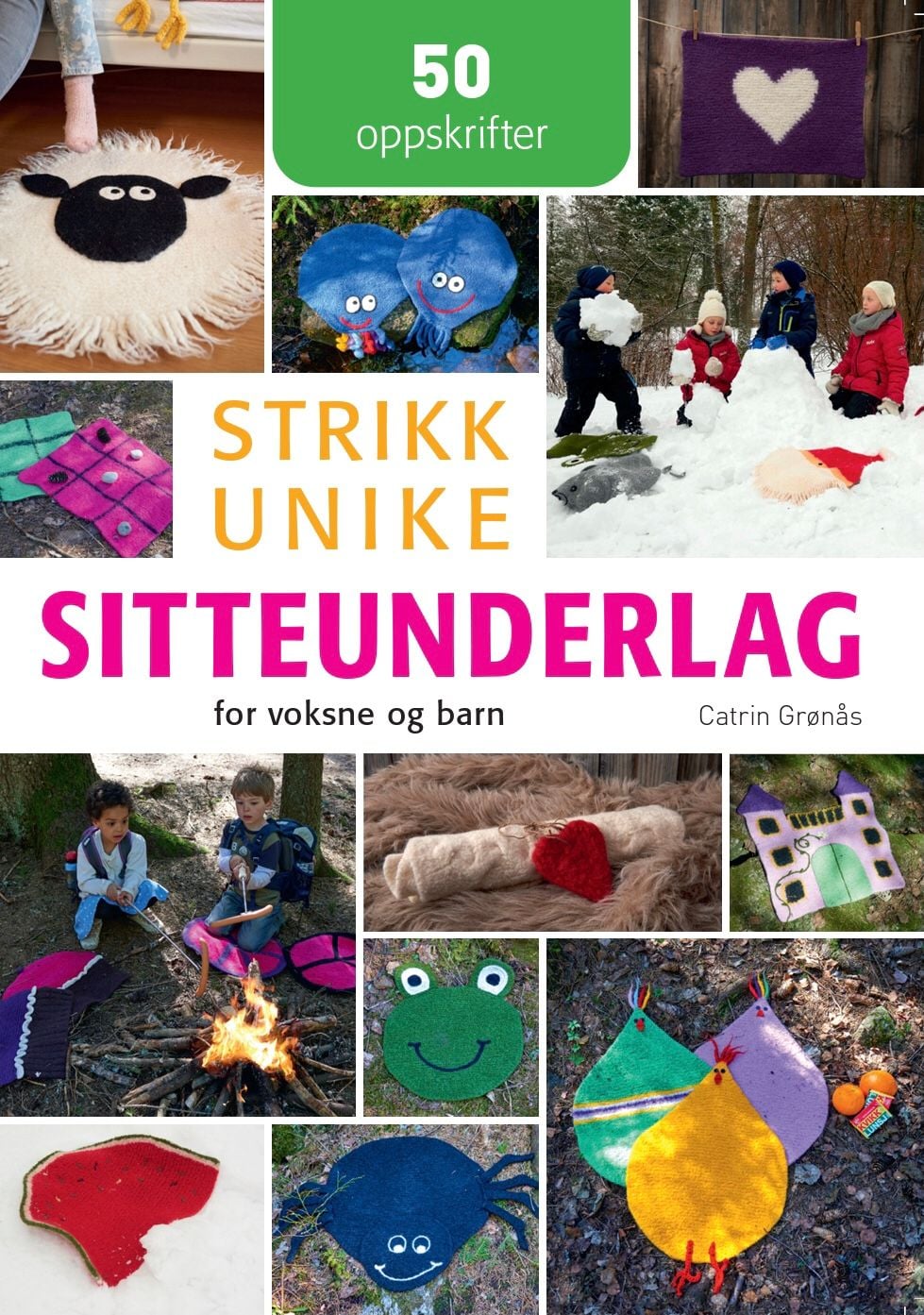 Strikk unike sitteunderlag