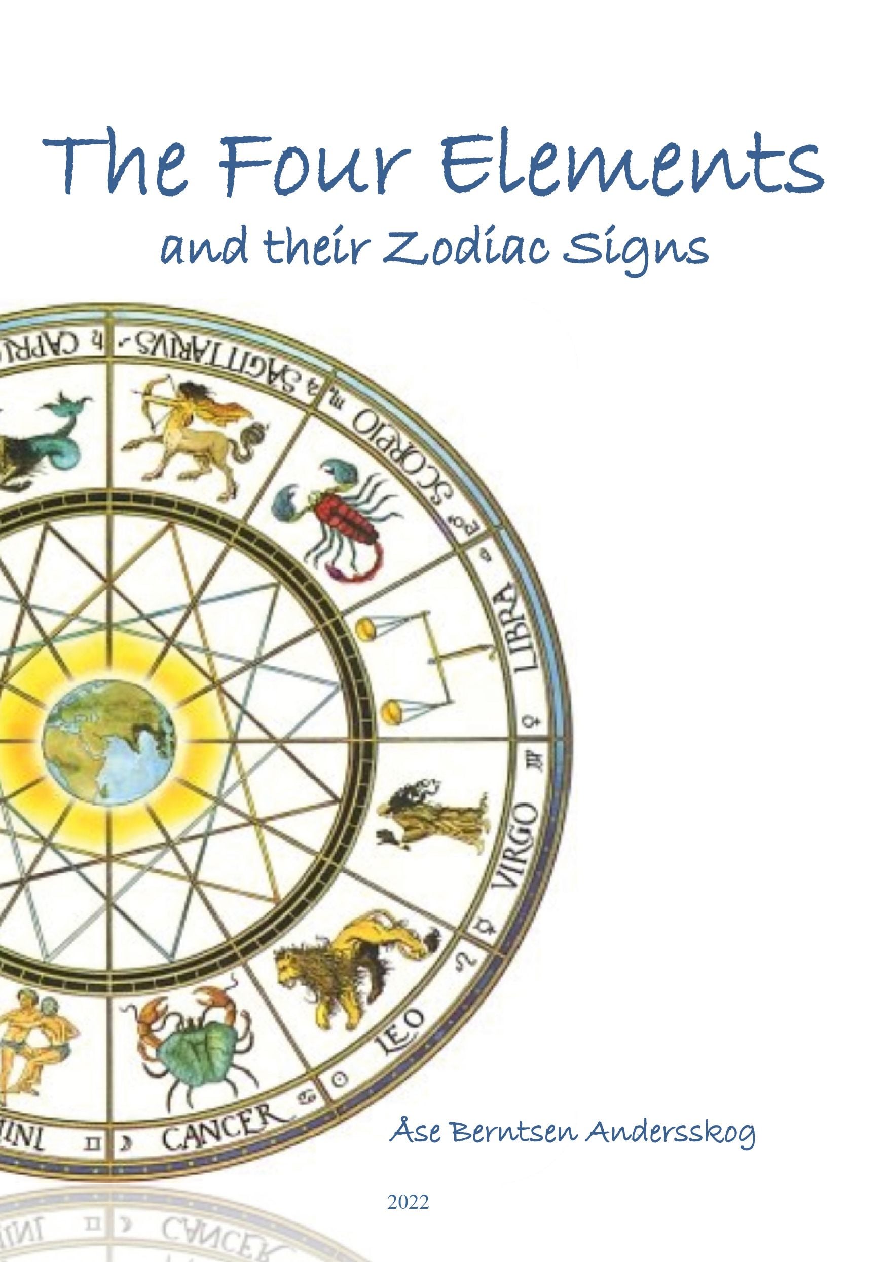 The four elements and their zodiac signs