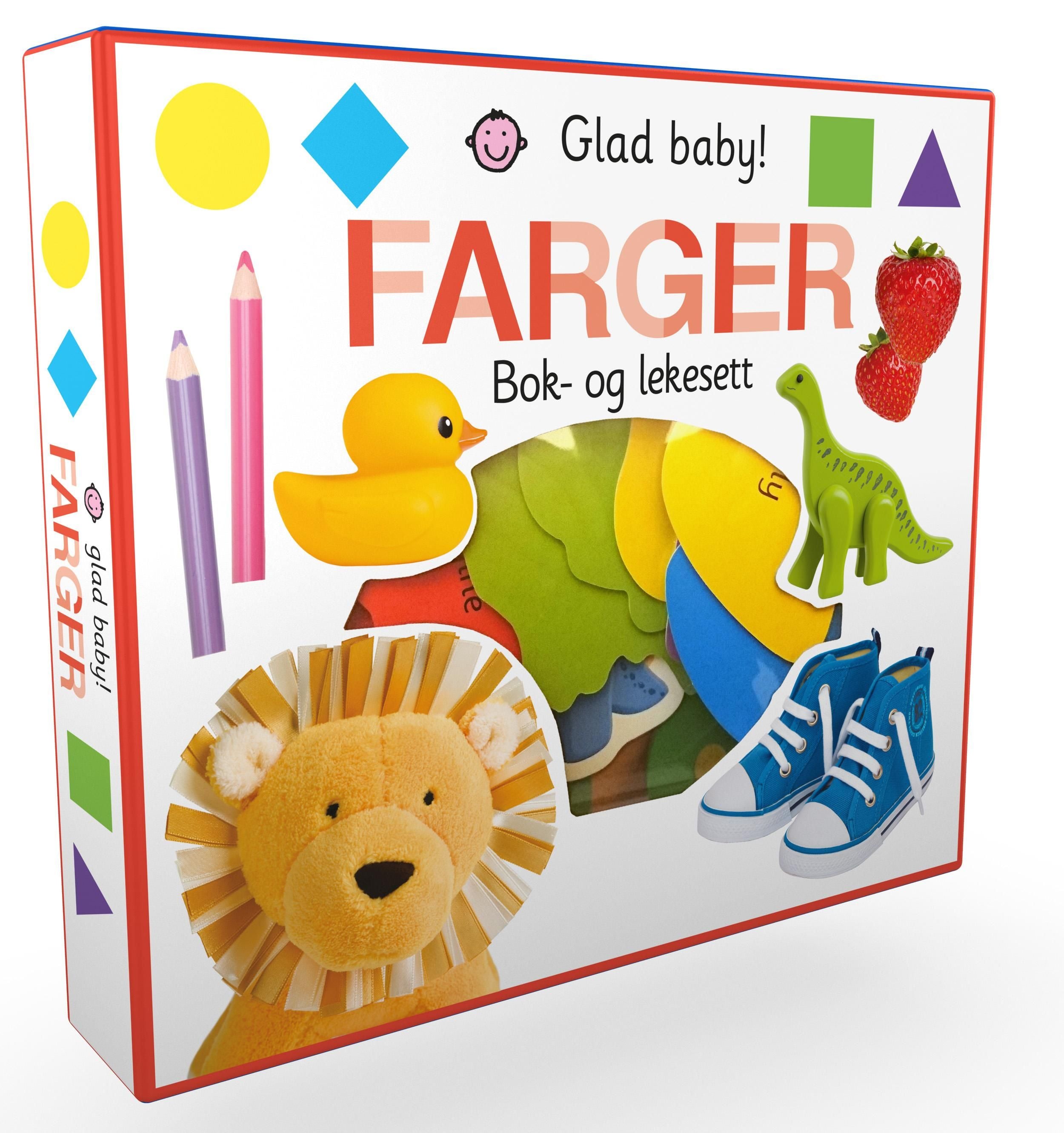 Farger. Glad baby - bok- og lekesett