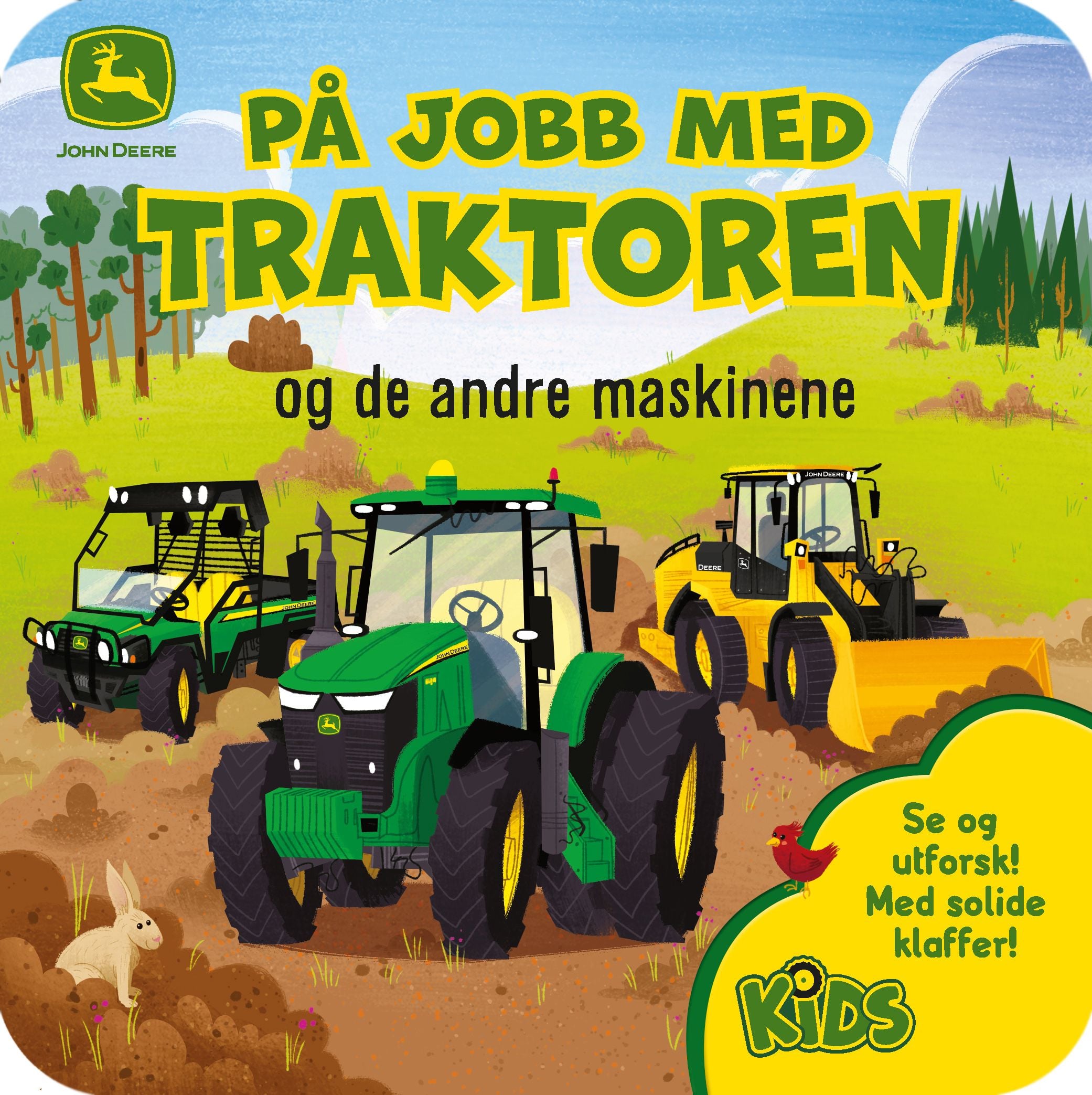 På jobb med traktoren og de andre maskinene