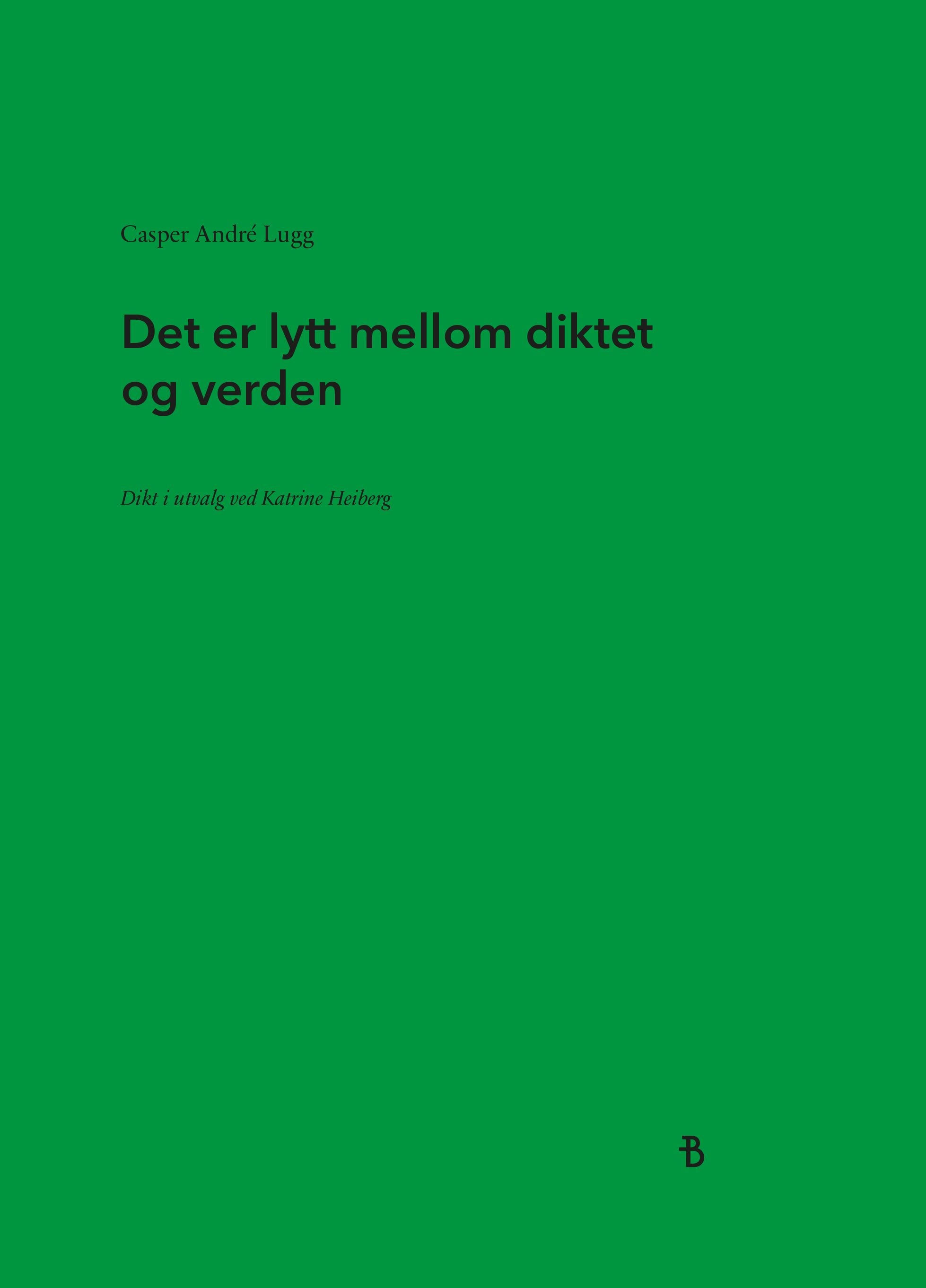 Det er lytt mellom diktet og verden