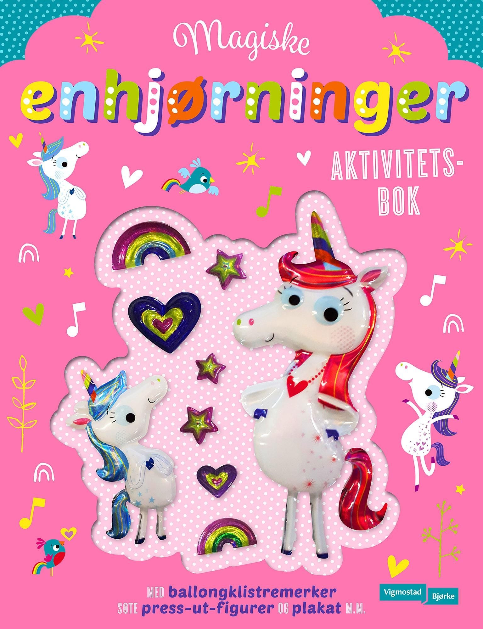 Magiske enhjørninger aktivitetsbok