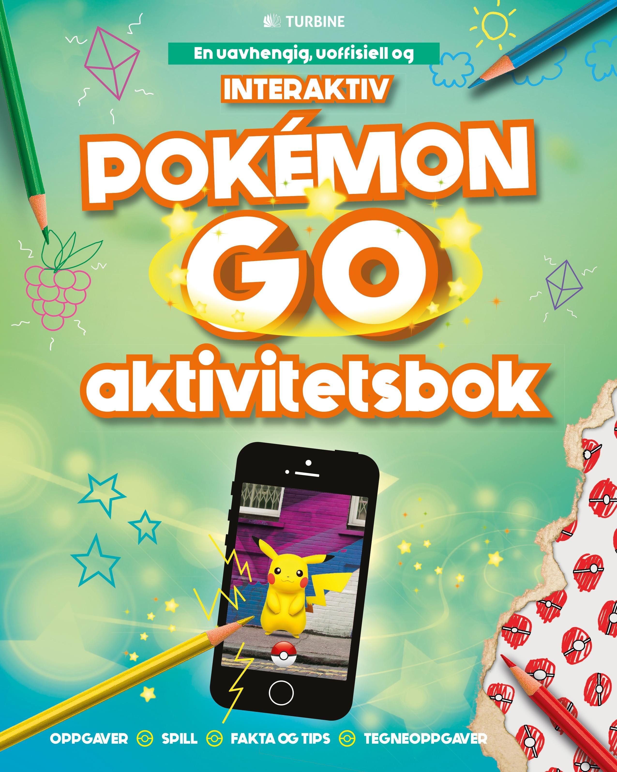 En uavhengig, uofisiell og interaktiv Pokémon Go aktivitetsbok