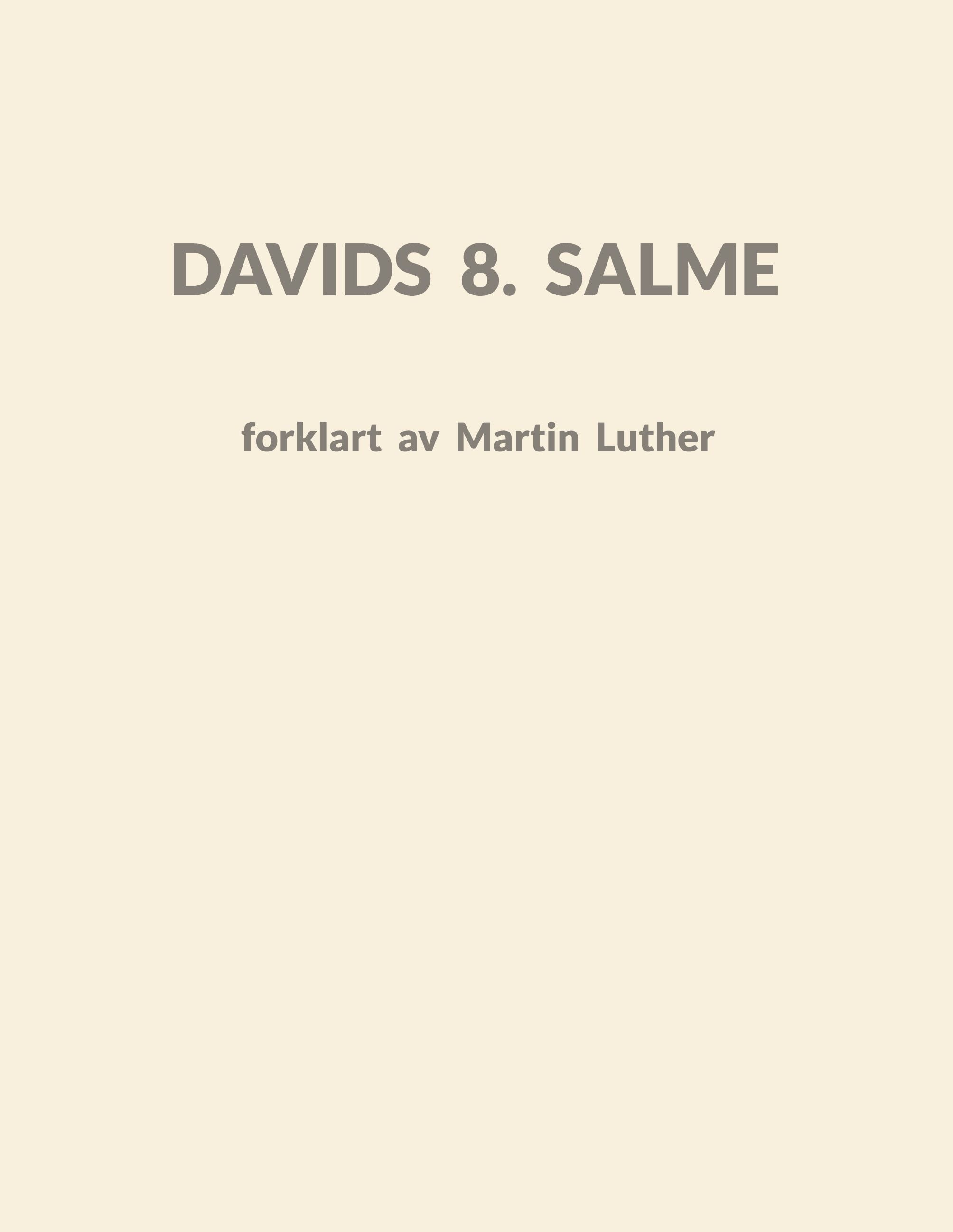 Davids 8. Salme